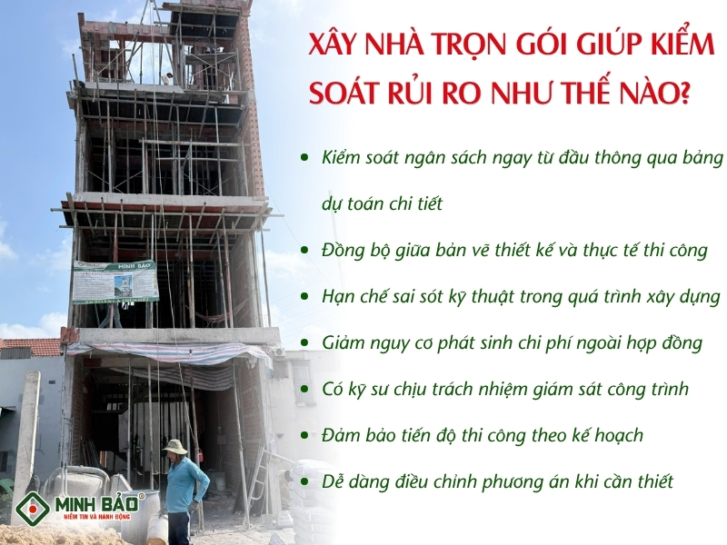 Ưu điểm của xây nhà trọn gói