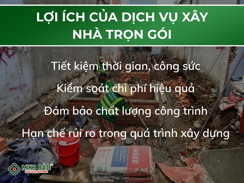 Ưu điểm của dịch vụ xây nhà trọn gói