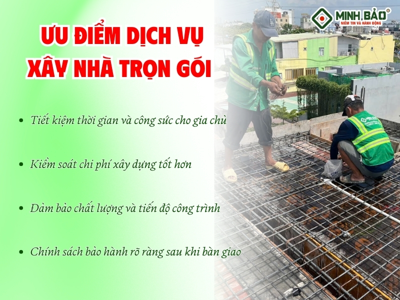 Ưu điểm dịch vụ xây dựng trọn gói