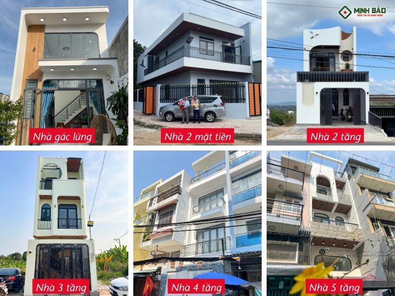 Các loại hình nhà được nhiều khách hàng lựa chọn tại Minh Bảo