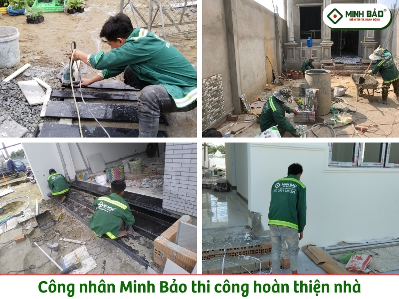 Hình ảnh Minh Bảo thi công phần hoàn thiện