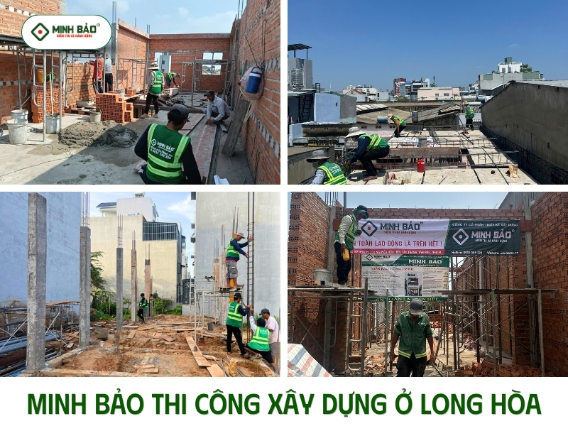 Hình ảnh Minh Bảo thi công ở Long Hòa