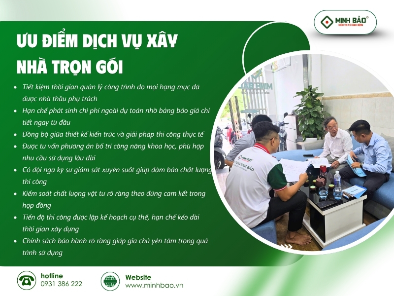 Ưu điểm của xây dựng trọn gói