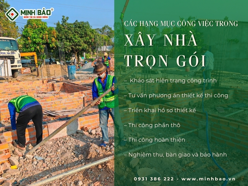 Các hạng mục công việc tại Minh Bảo
