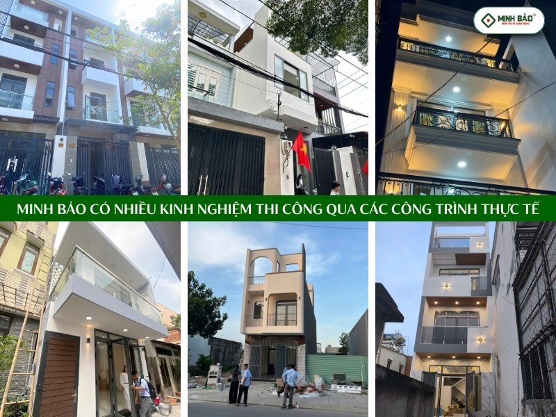 Kinh nghiệm của Minh Bảo được tích lũy qua các công trình đã thi công