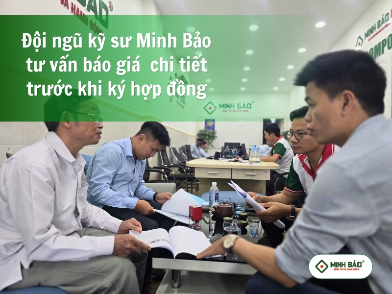 Kỹ sư Minh Bảo tư vấn báo giá chi tiết để khách hàng có lựa chọn phù hợp
