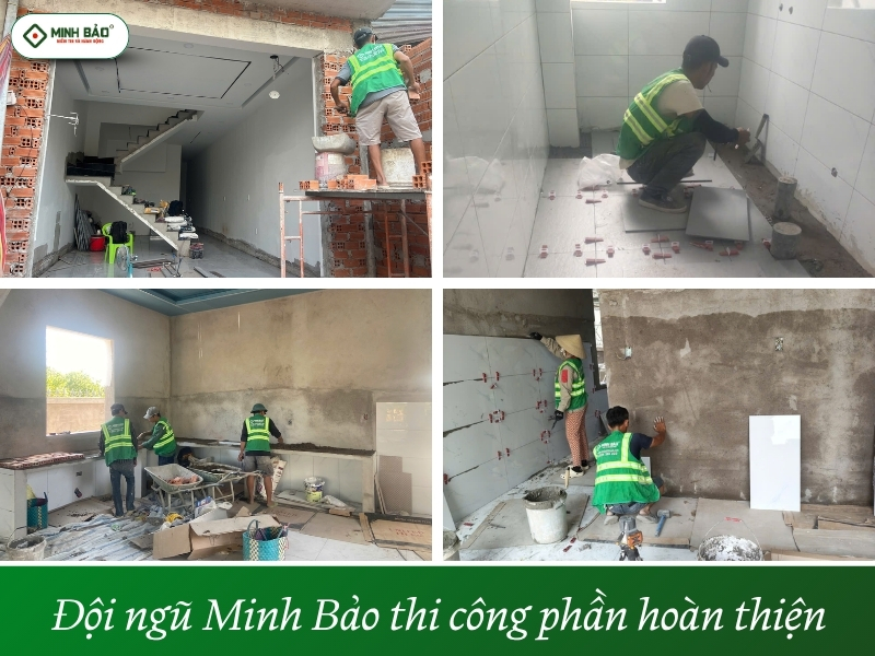 Minh Bảo thi công phần hoàn thiện