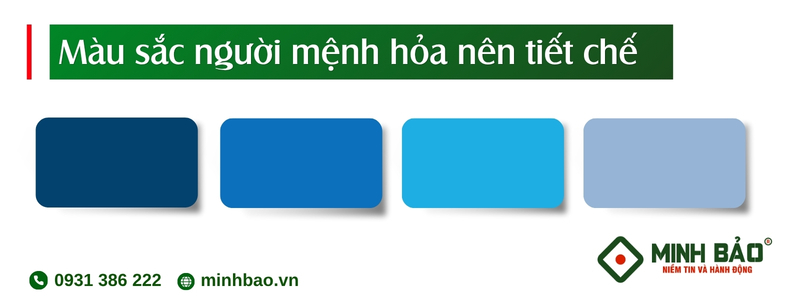 Màu sắc người mệnh hỏa nên tiết chế
