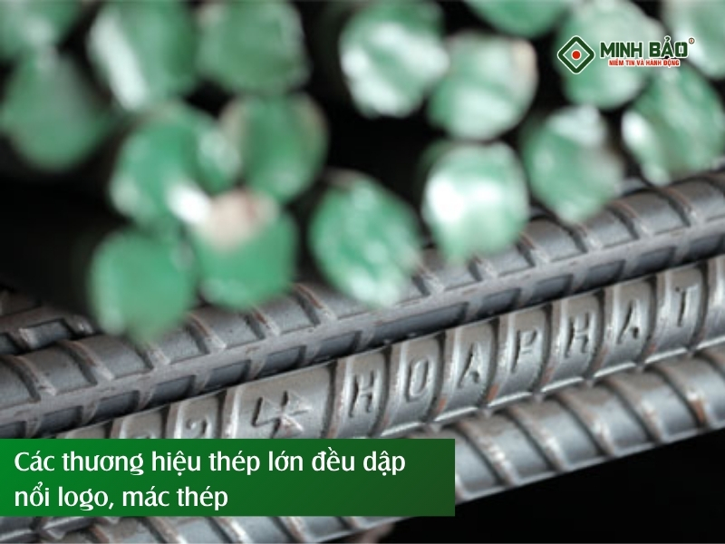 Các thương hiệu lớn đều dập nổi logo