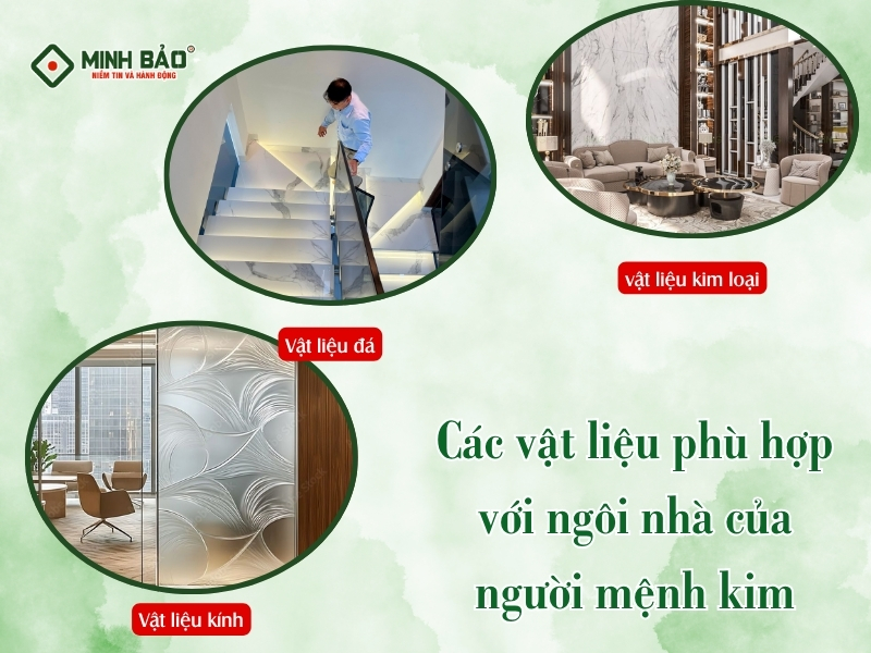 Các vật liệu phù hợp với phong thủy nhà ở cho người mện thủy