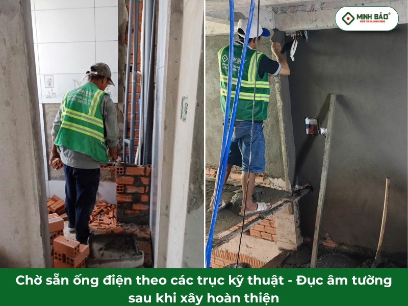 Đi dây điện âm tường