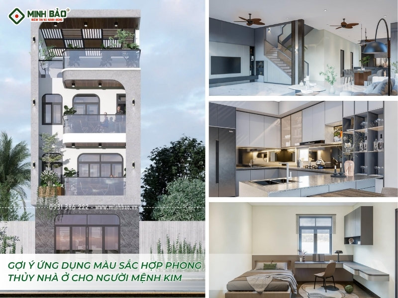 Màu sắc phù hợp với phong thủy nhà ở cho người mệnh kim