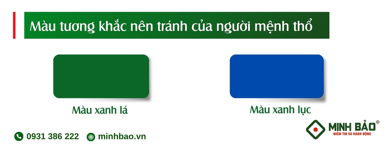 Màu tương khắc của chủ nhà mệnh thổ