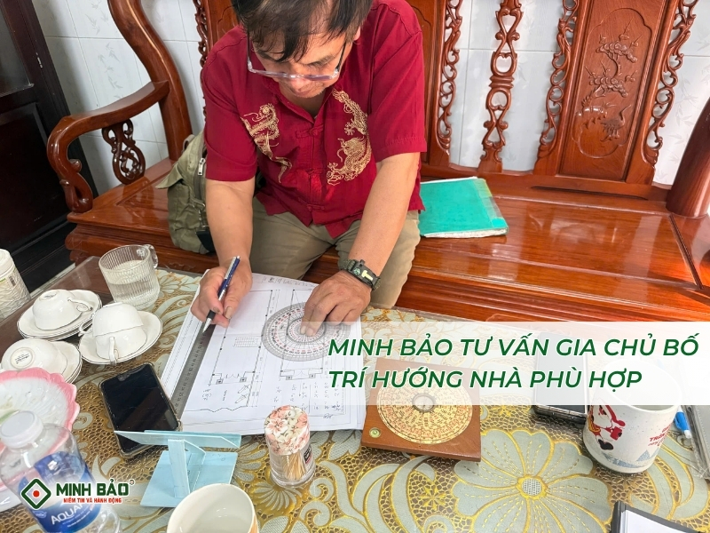 Minh Bảo tư vấn hướng xây nhà hợp phong thủy xây nhà cho người mệnh kim