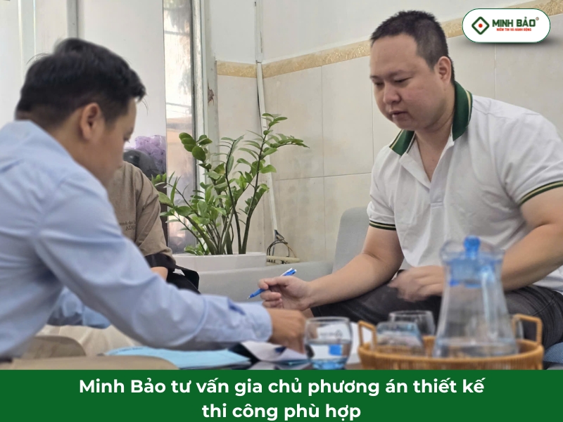 Minh Bảo tư vấn phương án thiết kế thi công phù hợp