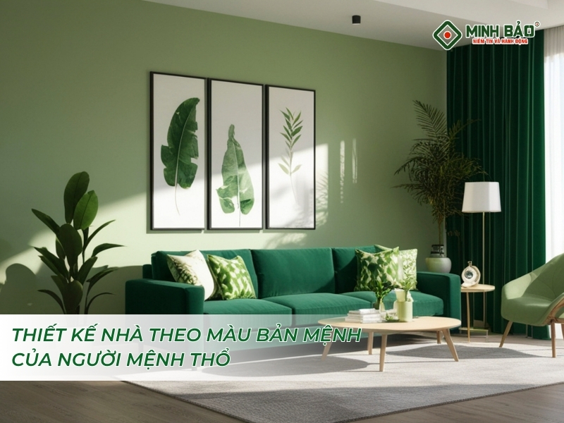 Thiết kế nhà theo màu bản mệnh