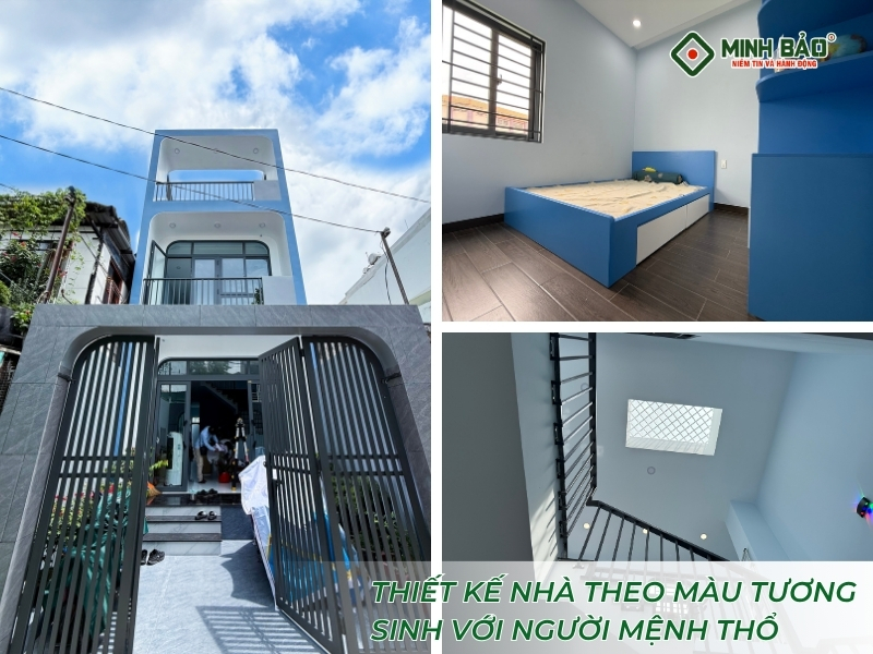Thiết kế nhà theo màu tương sinh
