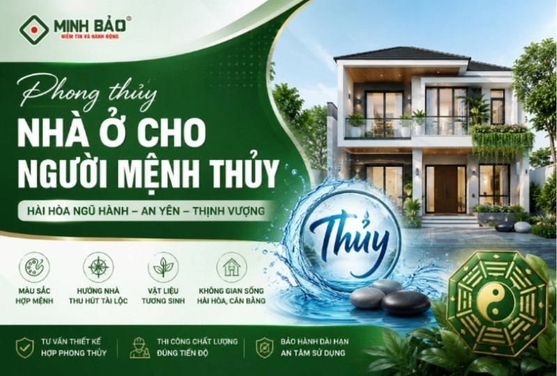 Tìm hiểu phong thủy nhà ở cho người mệnh thủy