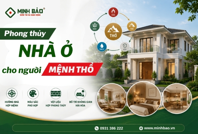 Tìm hiểu phong thủy xây dựng nhà ở cho người mệnh thổ